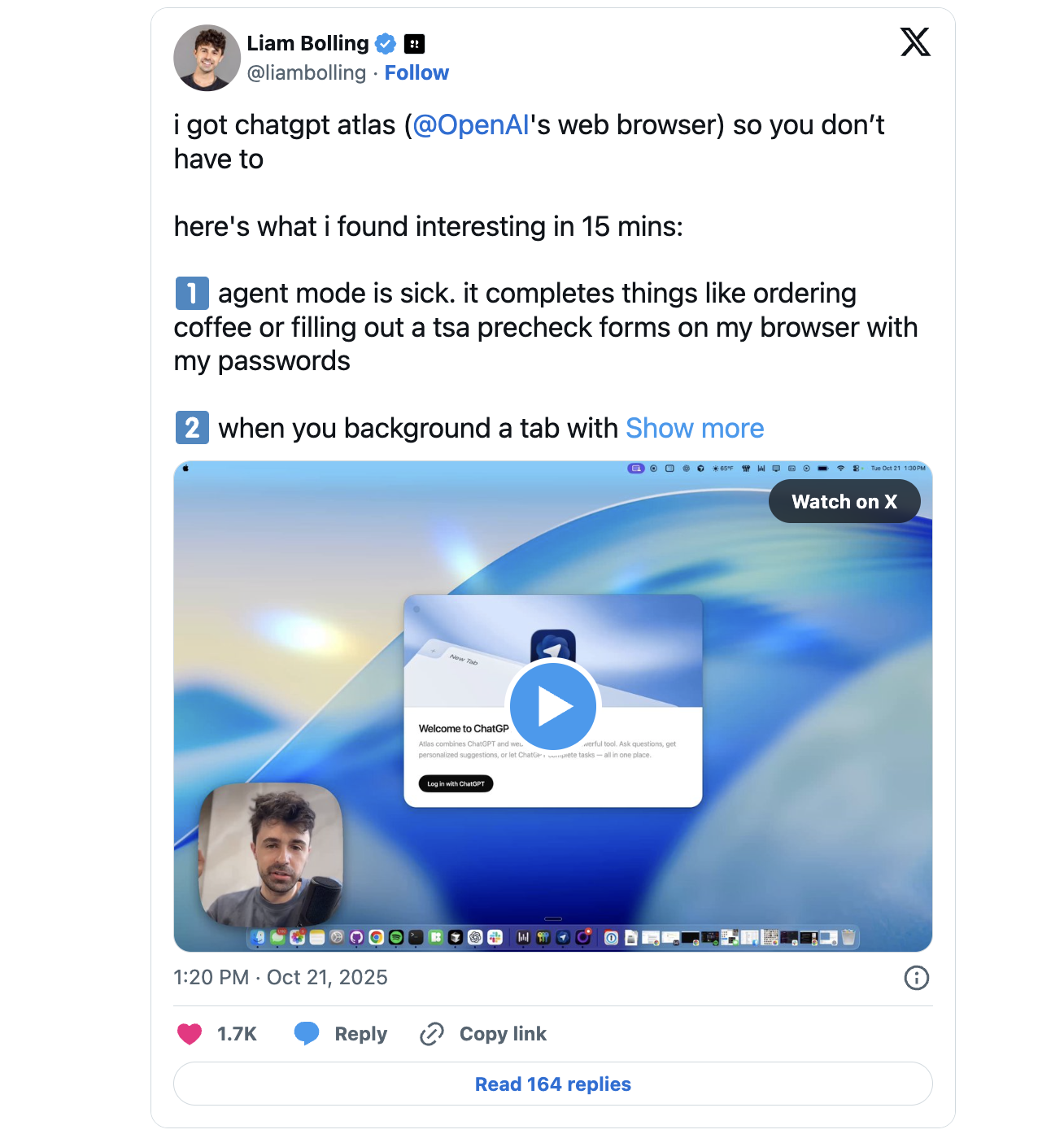 First Look: ChatGPT's New Atlas Browser (Chrome Killer?)