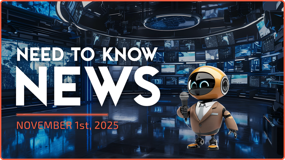 Need to Know News - November 1st, 2025
