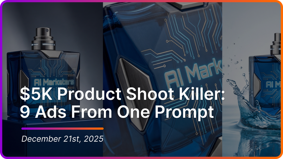 $5K Product Shoot Killer: 9 Ads From One Prompt